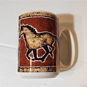 Rivertime Designs Dubois Wyoming Mug Horses Western Souvenir Brown